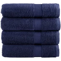VidaXL Premium-Handtücher solund 4 Stk. Marineblau 50x100 cm 600