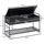 Wohnling Sitzbank WL6.587 90 x 52 x 38 cm schwarz / schwarz