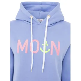 Zwillingsherz Rahel Hoodie mit MOIN und Anker Stickerei Blau L