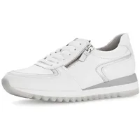 Gabor Damen Low-Top Sneaker, Frauen Halbschuhe,Best Fitting,Strassenschuhe,Sportschuhe,Freizeitschuhe,Turnschuhe,Weiss/Ice,39 EU 6 UK - 39 EU
