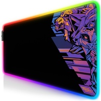 Titanwolf RGB Gaming Mauspad, Mousepad XL 800 x 300mm verbessert Präzision & Geschwindigkeit, Vector Gradient