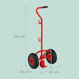 Relaxdays Sackkarre 3 kg Rot/Schwarz