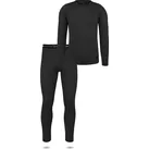 normani Thermounterhemd Herren Merino Unterwäsche-Set Melbourne/Sydney Thermounterwäsche Skiunterwäsche 100% Merinowolle schwarz M