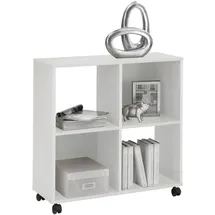 FMD Mid.you Regal, Weiß, Holzwerkstoff, 72x78x33 cm, Wohnzimmer, Regale, Bücherregale