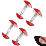 BFYGDP 4 Stück Schuhspanner Verstellbar Schuhdehner Schuhweiter 7-12 cm Drückende Schuhe Weiten Universal Mini-Schuhdehner für High Heels Lederschuhe Sportschuhe Stiefel (Rot) - 7-11cm