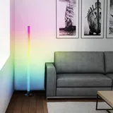 Lightbox RGB-LED Stehlampe | 150 cm digitales RGB, Musiksensor dimmbar, Schwarz