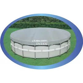 Intex Deluxe Abdeckplane grau Ø 549 cm