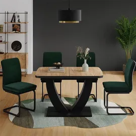 Vicco Fenaro 120 x 77,4 x 80 cm Eiche/Schwarz