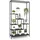 Costway Pflanzenständer 6 Etagen 180 x 60 cm Rustikales Braun/Schwarz
