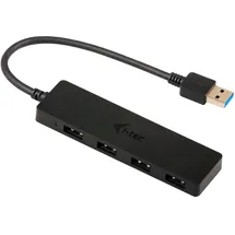 iTEC i-tec USB 3.0 Slim Passive HUB 4 Port ohne Netzadapter, für Notebook, Ultrabook, Tablet, PC, Unterstützen Win und Mac OS