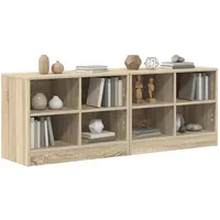 vidaXL Bettschrank 2 pcs Sonoma-Eiche 66 x 33 x 48 cm