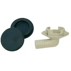 Kondensatablaufset - Stopfen und Ablauf für 16mm Schlauch | Durchmesser Bohrung 19mm