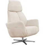 Relaxsessel ALINA "Thimo", weiß (weiß xbo 1), B:84cm H:117cm T:90cm, Struktur fein XBO (100% Polyester), Sessel, Relaxsessel, in Größe L, Liegefläche 185cm, verstellbar, optional mit Aufstehhilfe