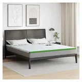 vidaXL Matratzenauflage atmungsaktiv 180 x 200 cm Weiß/Grün