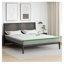 vidaXL Matratzenauflage atmungsaktiv 180 x 200 cm Weiß/Grün