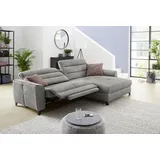 Jockenhöfer GRUPPE Double One L-Form«, mit 2x 120cm breiten, elektromotorischen Relaxfunktionen, grau