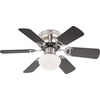 Ugo 76 cm Deckenventilator nickel matt/buche/graphit mit Licht