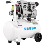 VEVOR Flüsterkompressor 25 L, Leise Ölfrei Kompressor 750 W, Ölfrei Luftkompressor 60 dB, Druckluftkompressor 220 V, Silent Druckluft Kessel 165...