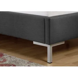 MAINTAL Polsterbett MAINTAL, grau (anthrazit), B:153cm H:117cm L:210cm, Betten, Polsterbett, Bettseiten zerlegt, ohne Bettkasten