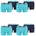 Herren Boxershorts 8er Pack Aqua Blue 2 0 XXL