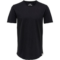 Only & Sons T-Shirt »BENNE LONGY SS TEE«, schwarz