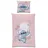 Familando Lilo und Stitch Schriftzug Rosa 135 x 200 cm + 80 x 80 cm