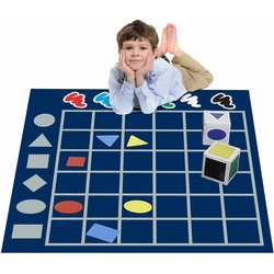 Achoka, Spielteppich + Spielmatte, Gestalten und sortieren Sie das Spielmattenspiel (100 x 100 cm)
