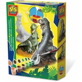 SES Gipsgießset T-Rex mehrfarbig Bastelset