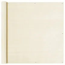vidaXL Balkon-Sichtschutz 120 x 500 cm Creme HDPE