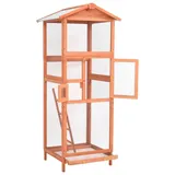 vidaXL Vogelkäfig Modell 68 x 62 x 166 cm braun