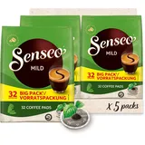 Senseo® Pads Mild - Milder Kaffee RA-zertifiziert - 5 Vorratspackungen x 32 Kaffeepads