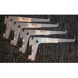 Regalträger Regalsystem für Wandschiene L 15 cm bis 60kg Silbergrau 4 Stück