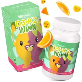 kolbe nutrition gmbh Vitamin D3+K2 Kinder Kautabletten 120 St.