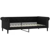 vidaXL Tagesbett 100 x 200 cm Schwarz