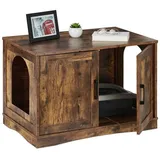 Relaxdays Katzenschrank für Katzenklo XL 0 x 0 x 0 cm Braun