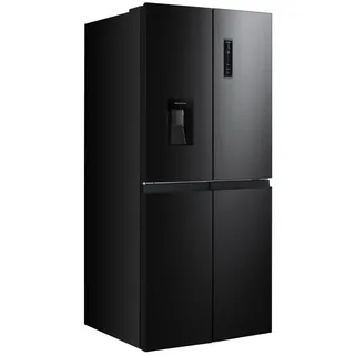 Hanseatic Multi Door »HCDC18080CWDBI«, NoFrost, Wasserspender, Display, silberfarben