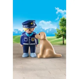 Playmobil 1.2.3 Polizist mit Hund 70408