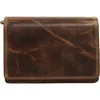 Geldbörse BAGAN, braun, Leder, vintage, casual, Kleinlederwaren, echt Leder