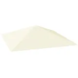 CHICFURN Pavillon-Ersatzdach Ersatzdach für Pavillon 3x3 m aus Oxford-Stoff, wasserabweisend, (Packung, Mit UPF30+ Schutz und 8 Entwässerungslöchern), Ersatzbezug für Pavillons, geeignet für Garten und Terrasse, Cremeweiß weiß