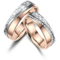 MARRYA Partnerring grau|silberfarben|weiß 54