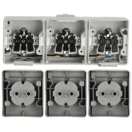 Siemens DELTA fläche IP44 Schuko-Steckdose, dunkelgrau/hellgrau 5UB4731