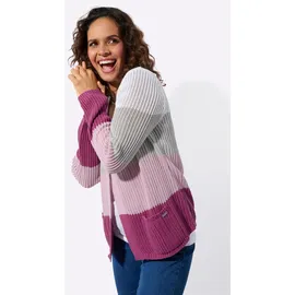 Casual Looks Ajour-Strickjacke in Rosa 52