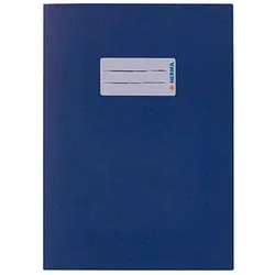 HERMA Heftumschlag glatt blau Papier DIN A5