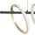 LUCANDE Madu 5-flg. LED 92,5 cm schwarz/gold/weiß