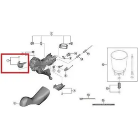 Shimano ST-R9120 Namensschild, Silver, One Size