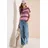 Cecil Strickpullover mit Streifen Muster Rot XL