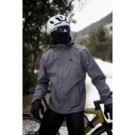 Gonso Save Jacket Essential M Herren Fahrradjacke, Wasserdichte Regenjacke, Wasserdicht bis 10.000 mm - mercury gray