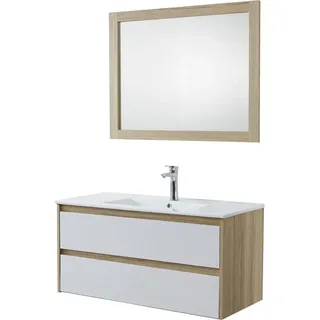 Hti-Living HTI-Line, Badmöbelset, Badmöbel Set 3-teilig Wiek 100