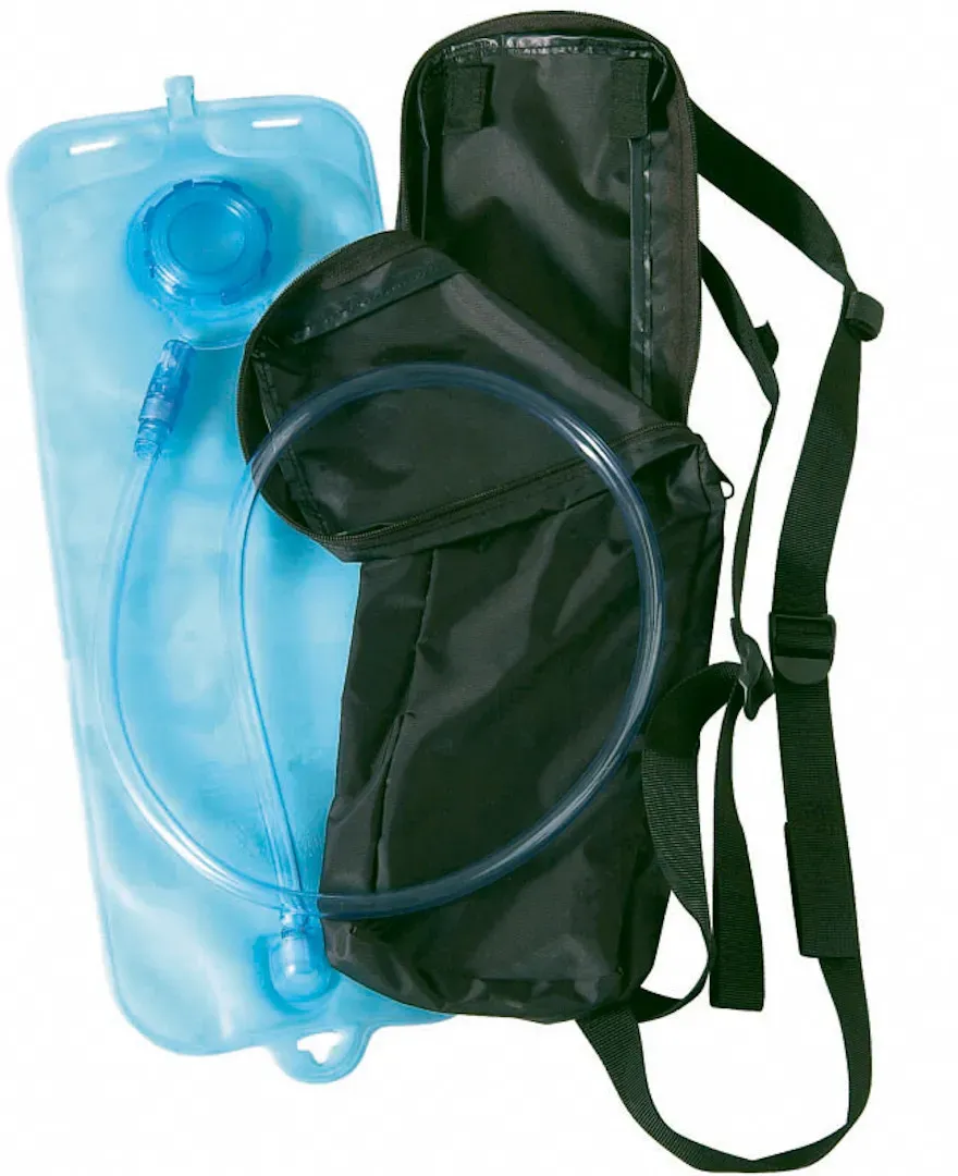 Shot Water etui en nylon terug tas, zwart, 0-5l