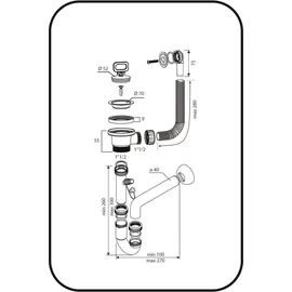 QLS Ausgussbecken Waschbecken Waschtrog Garage Werkstatt Waschraum Spülbecken 10876 - Weiß